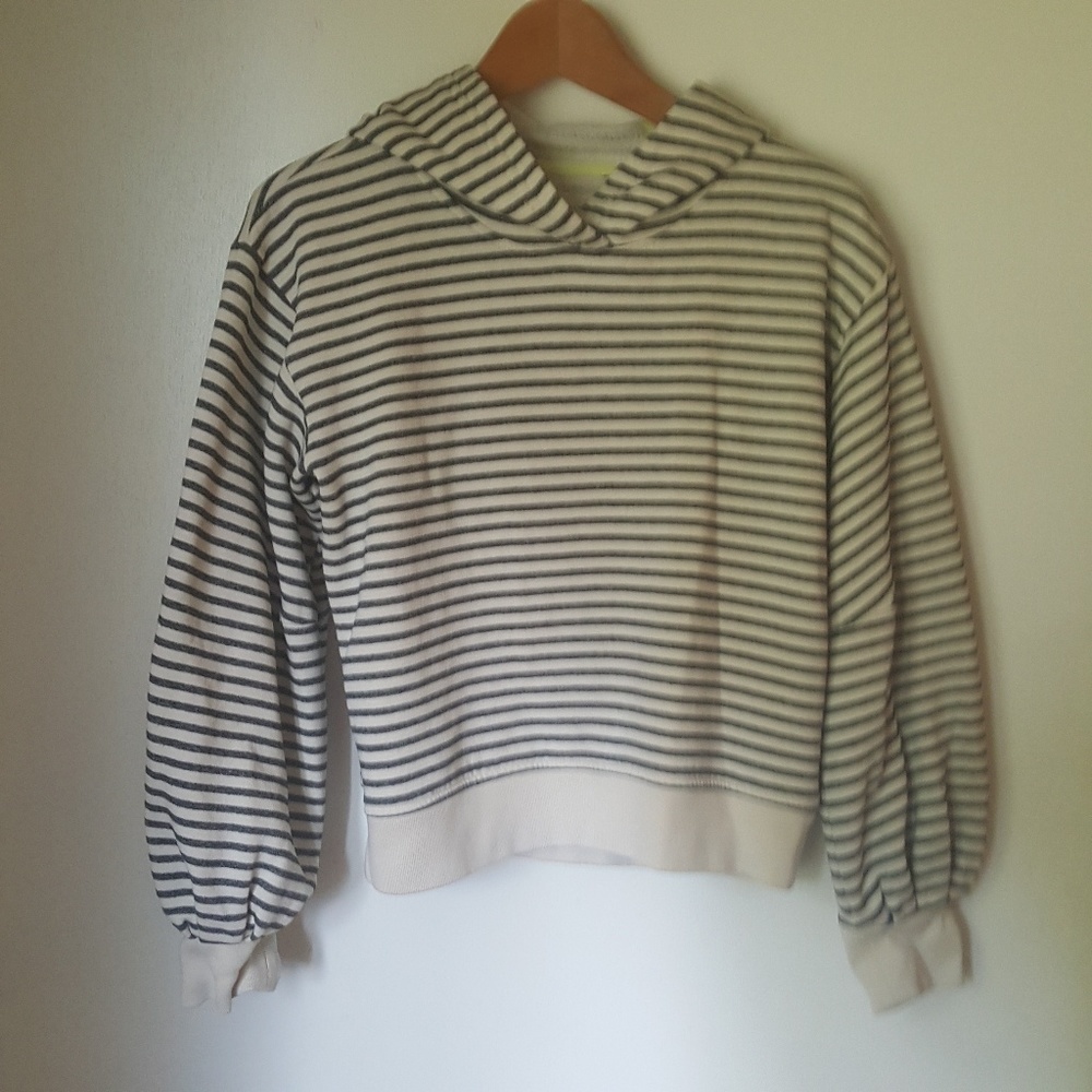 Lou & Grey Striped Hoddie Sweater